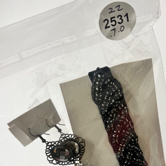 1920s Gatsby Flapper Accessories Set Feather Headband set - Picture 5 of 5